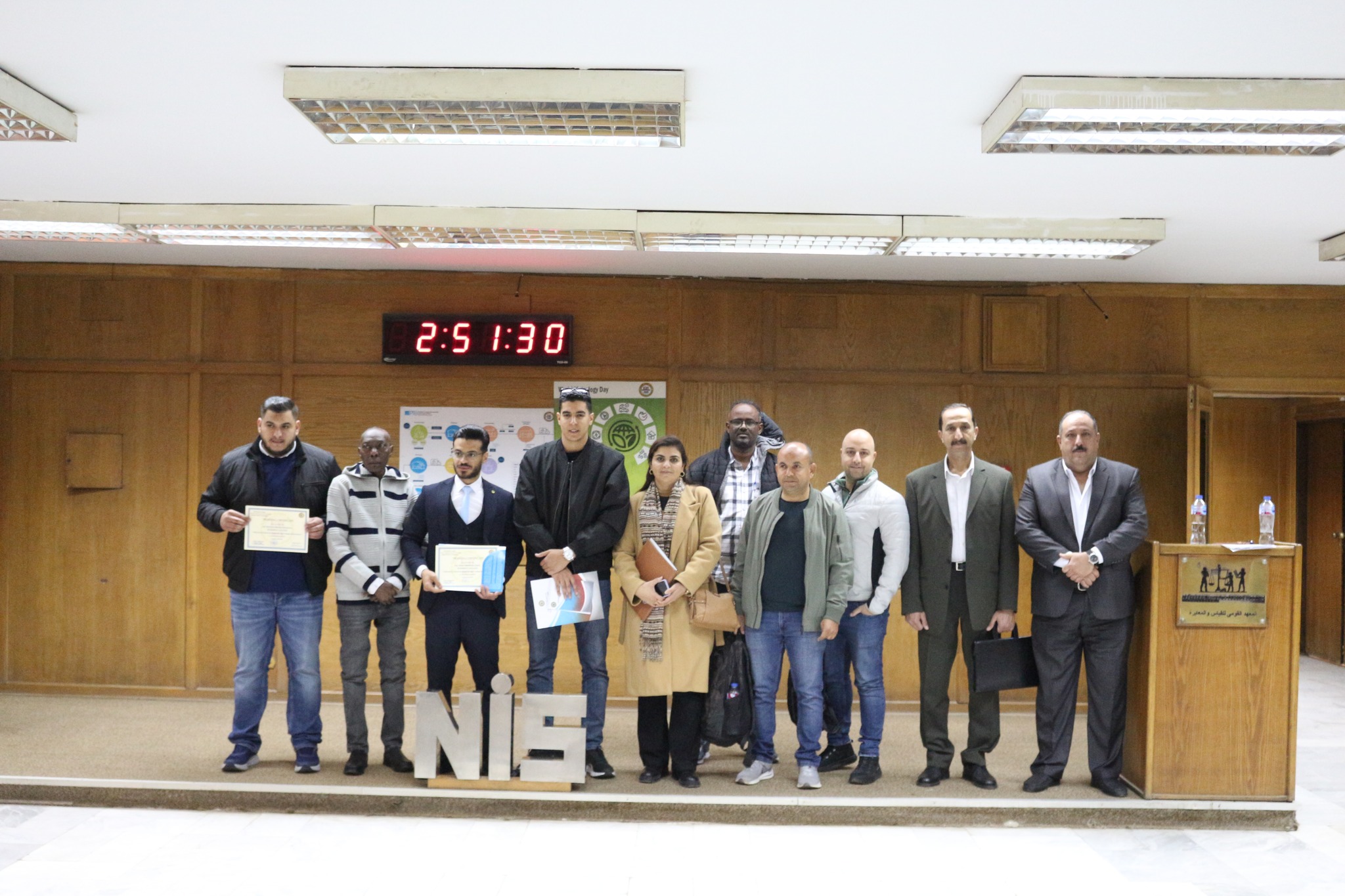 اختتام الدورة التدريبية حول معايرة أجهزة القياس الخصة بالكهرباء (الجهد المرتفع) اختتام الدورة التدريبية حول معايرة أجهزة القياس الخصة بالكهرباء (الجهد المرتفع)