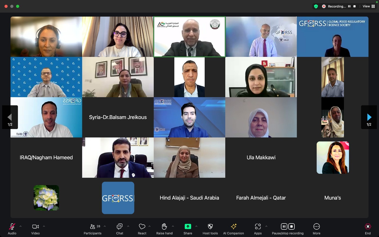 الاجتماع الواحد والثلاثون لنقاط اتصال الدول العربية في هيئة الدستور الغذائي الاجتماع الواحد والثلاثون لنقاط اتصال الدول العربية في هيئة الدستور الغذائي