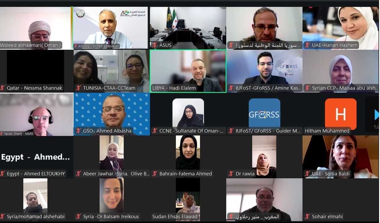 الاجتماع السادس والأربعون لنقاط اتصال الدول العربية في هيئة الدستور الغذائي   